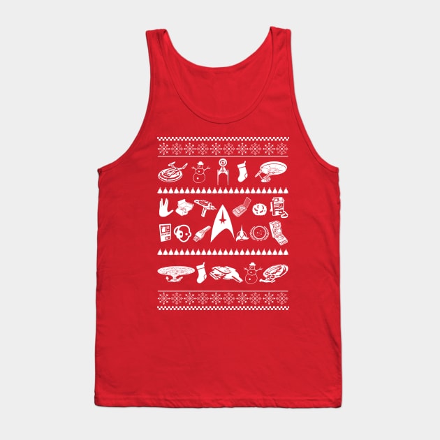 Star Trek Christmas Tank Top by bingpot